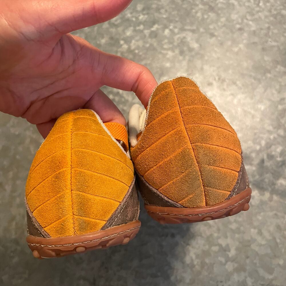 Diesel Moslette Low Top Shoes Sneakers Womens 7.5 Brown Cream Orange Vintage Y2K - Picture 7 of 10